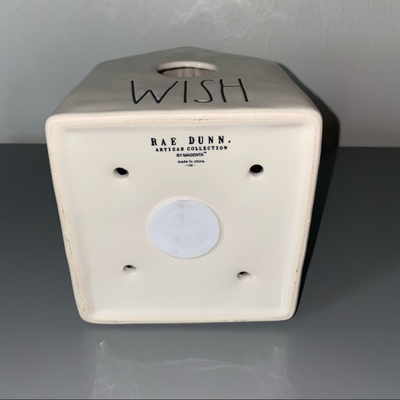 NWT Rae Dunn ceramic Birdhouse WISH - Picture 5 of 5